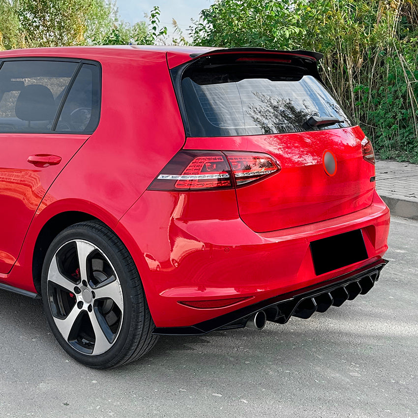 Max Style Gloss Black Diffuser for VW Golf MK7 Standard GTI & GTD 14-16