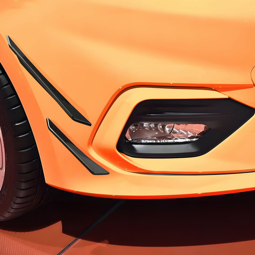 Gloss Black Front Canards for Ford Fiesta ST B479 MK8 18-20