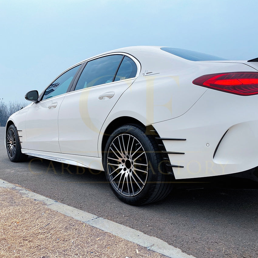 Gloss Black Wheel Fender Trims for Mercedes Benz W206 C Class 22-Present - Carbon Factory