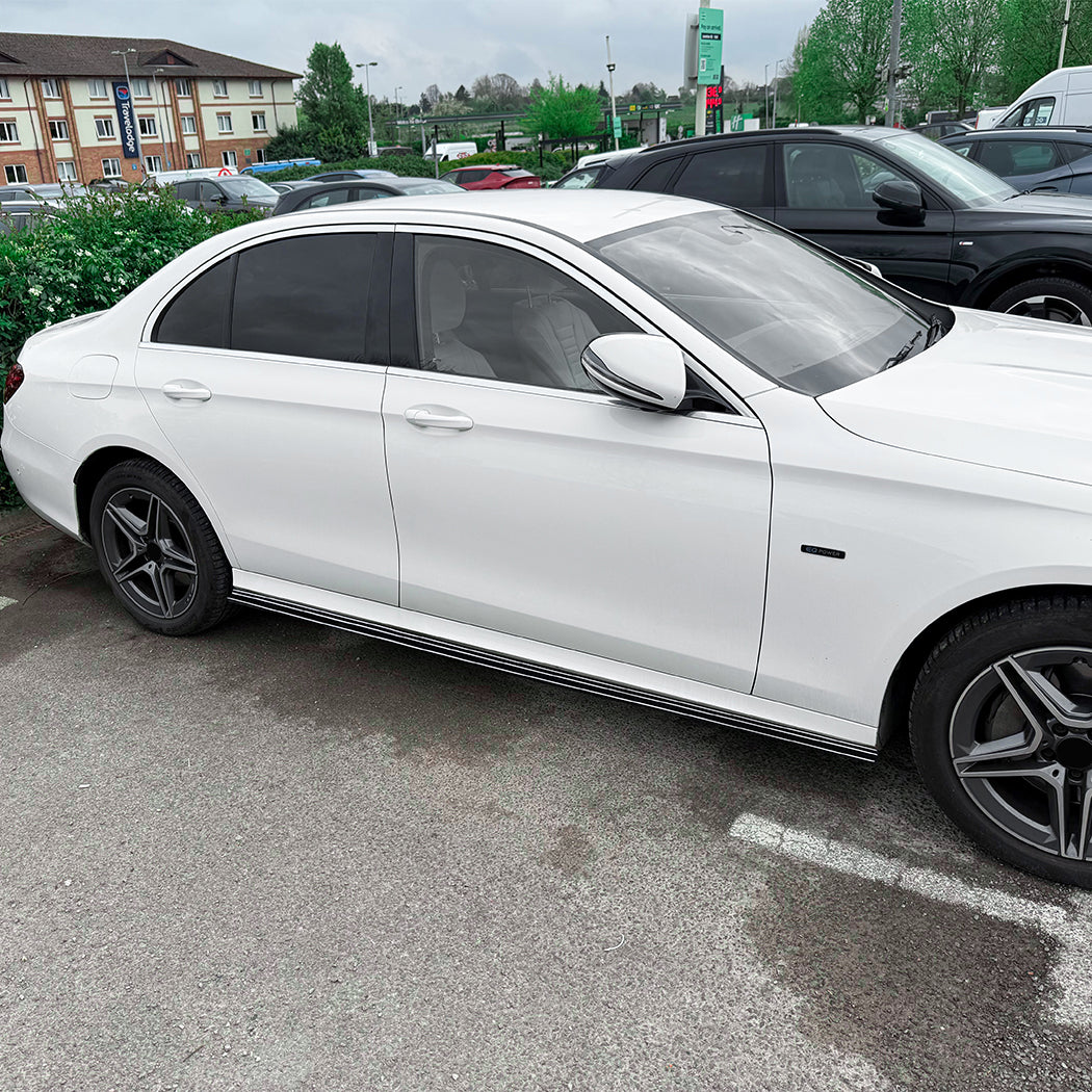 AMG Style Gloss Black Side Skirts for Mercedes Benz W213 E Class 16-23 - Carbon Factory