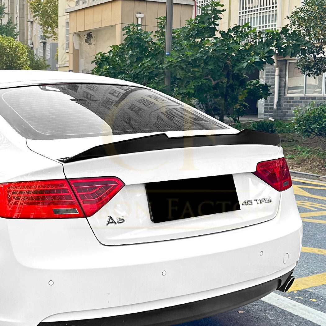 PSM Style Gloss Black Boot Spoiler for Audi B8 B8.5 A5 S5 RS5 2 Door 07-16 - Carbon Factory