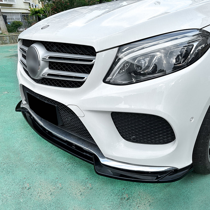 Gloss Black Front Splitter for Mercedes Benz W166 C292 GLE Facelift 16-19