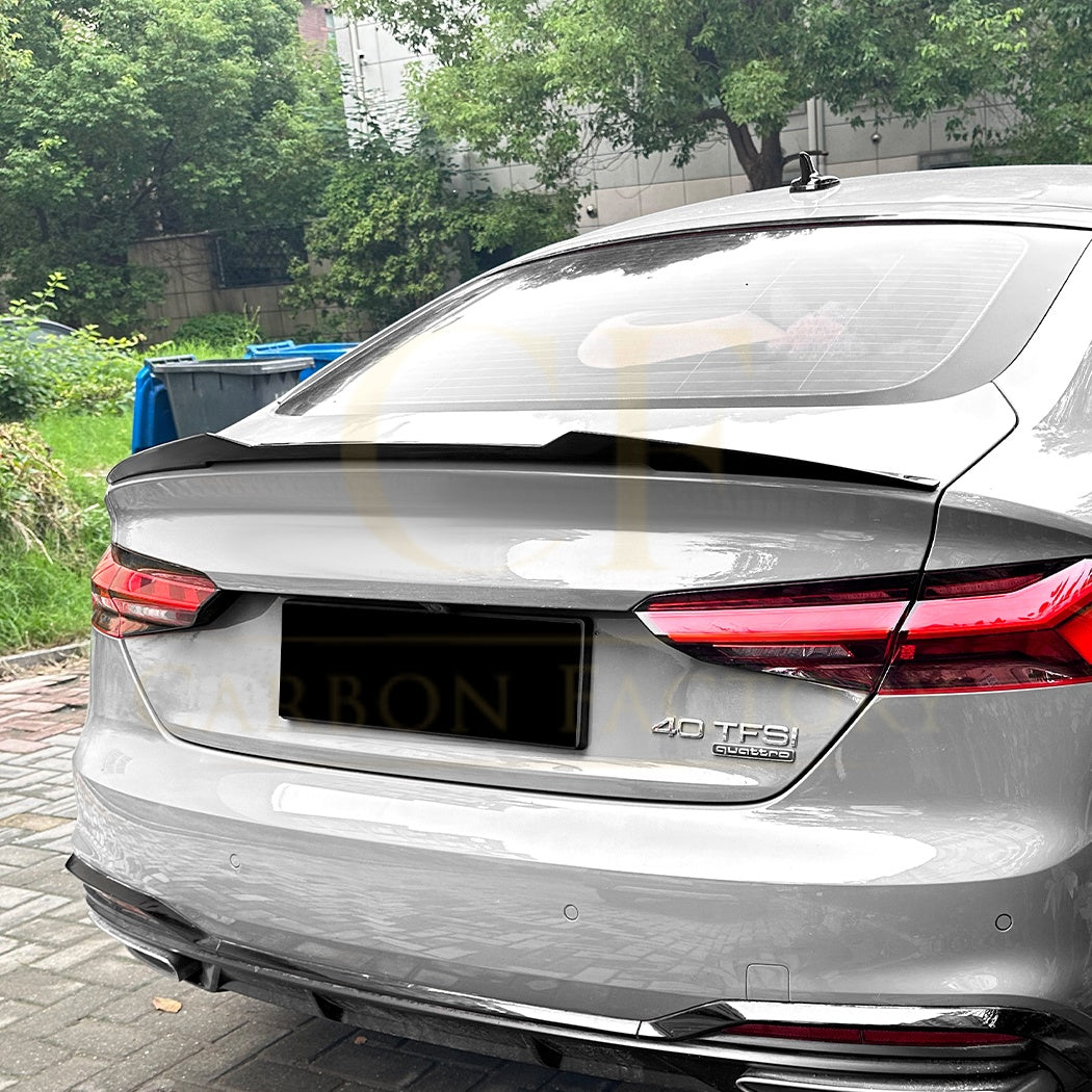 V Style Gloss Black Boot Spoiler for Audi B9 A5 S5 RS5 17-24 - Carbon Factory