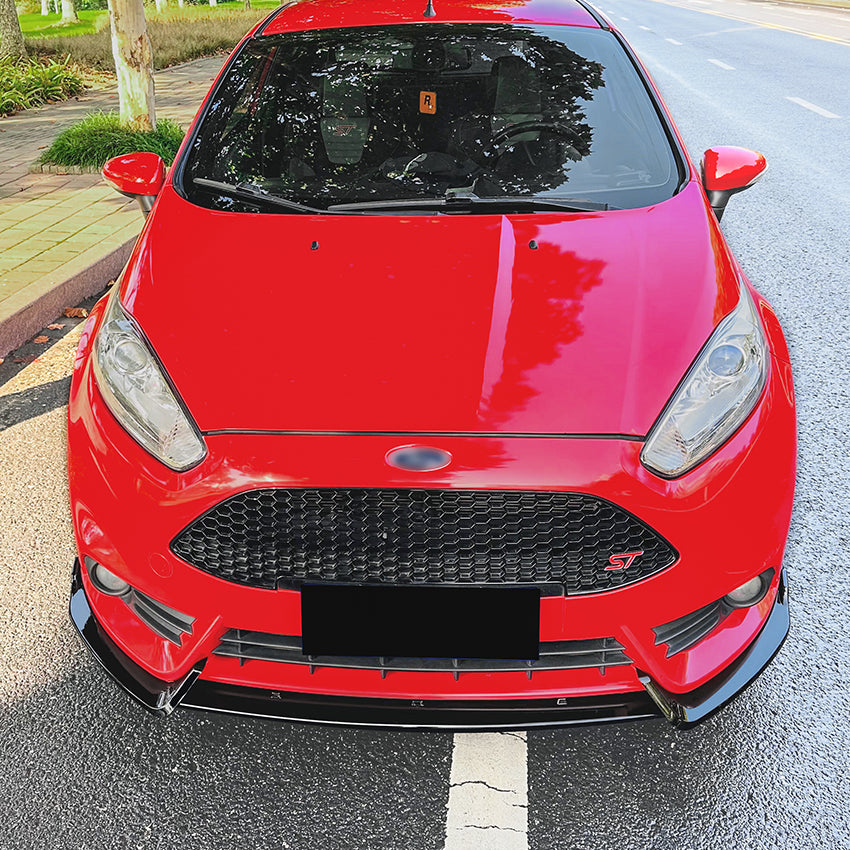 Gloss Black Front Splitter for Ford Fiesta ST B299 MK7.5 13-17
