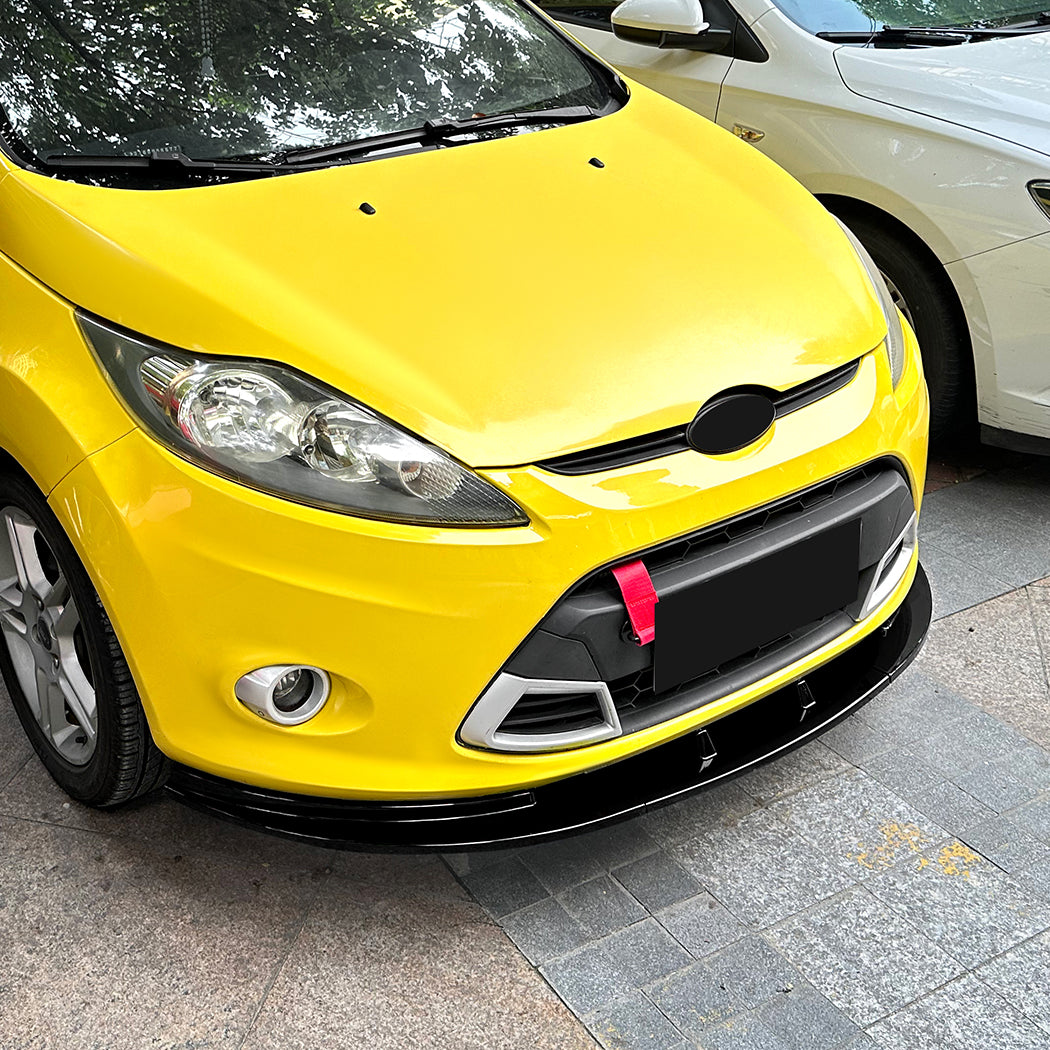 Gloss Black Front Splitter for Ford Fiesta B299 MK7 08-12