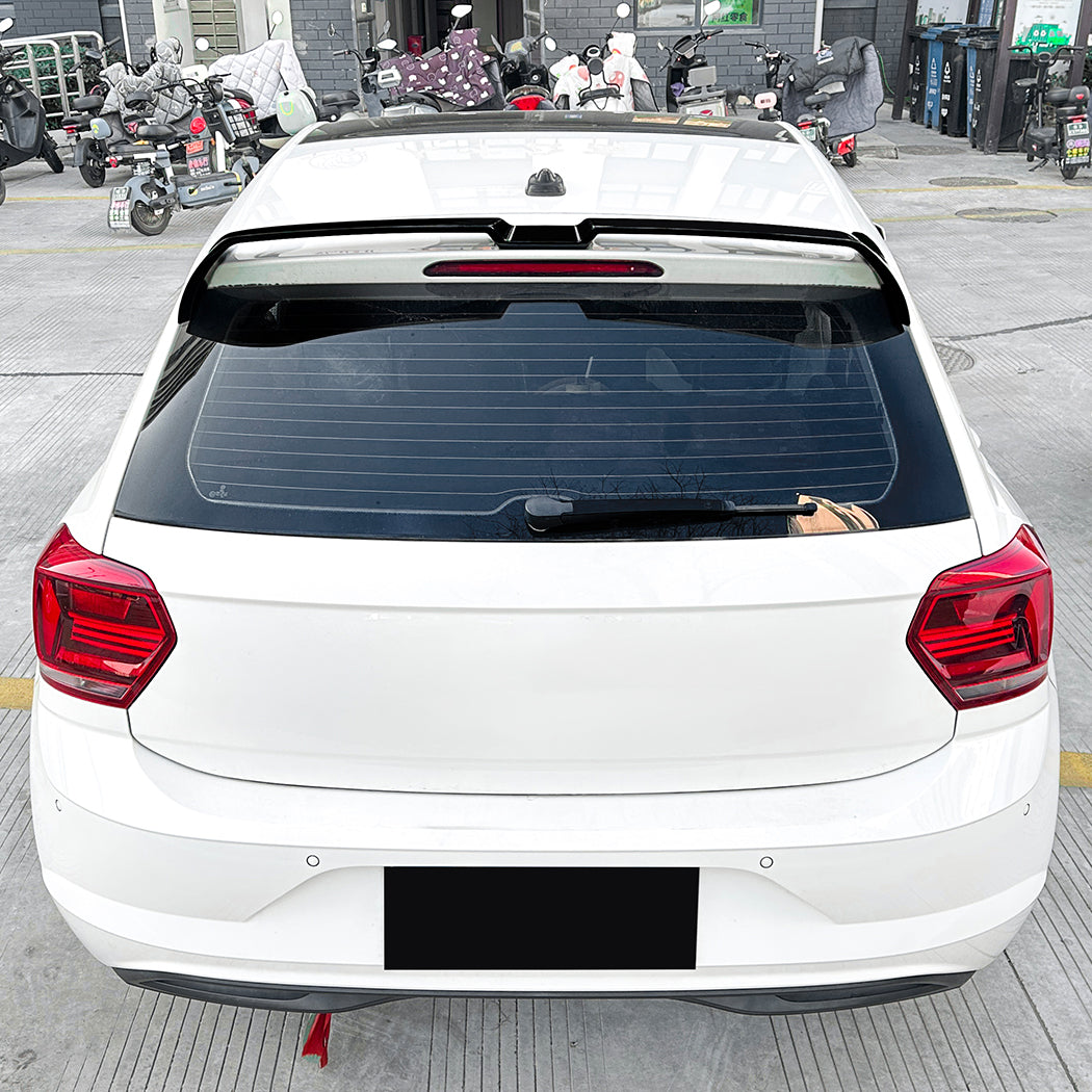 OT Style Gloss Black Roof Spoiler for VW Polo MK6 18-26