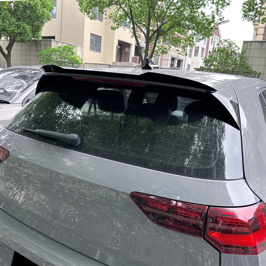 V Style Gloss Black Spoiler for VW Golf MK8 MK8.5 GTI & R & GTD 20-26