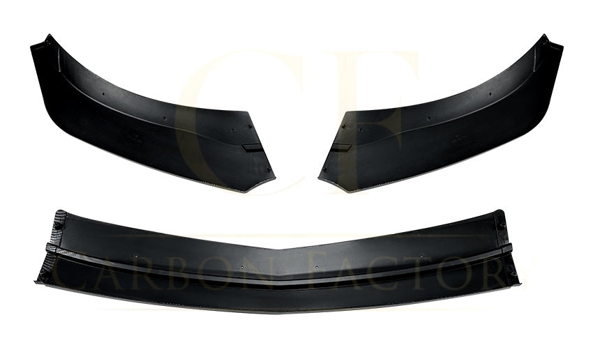 V Style (3 pcs) Gloss Black Front Splitter for Mercedes Benz W176 A Class AMG 13-18 - Carbon Factory