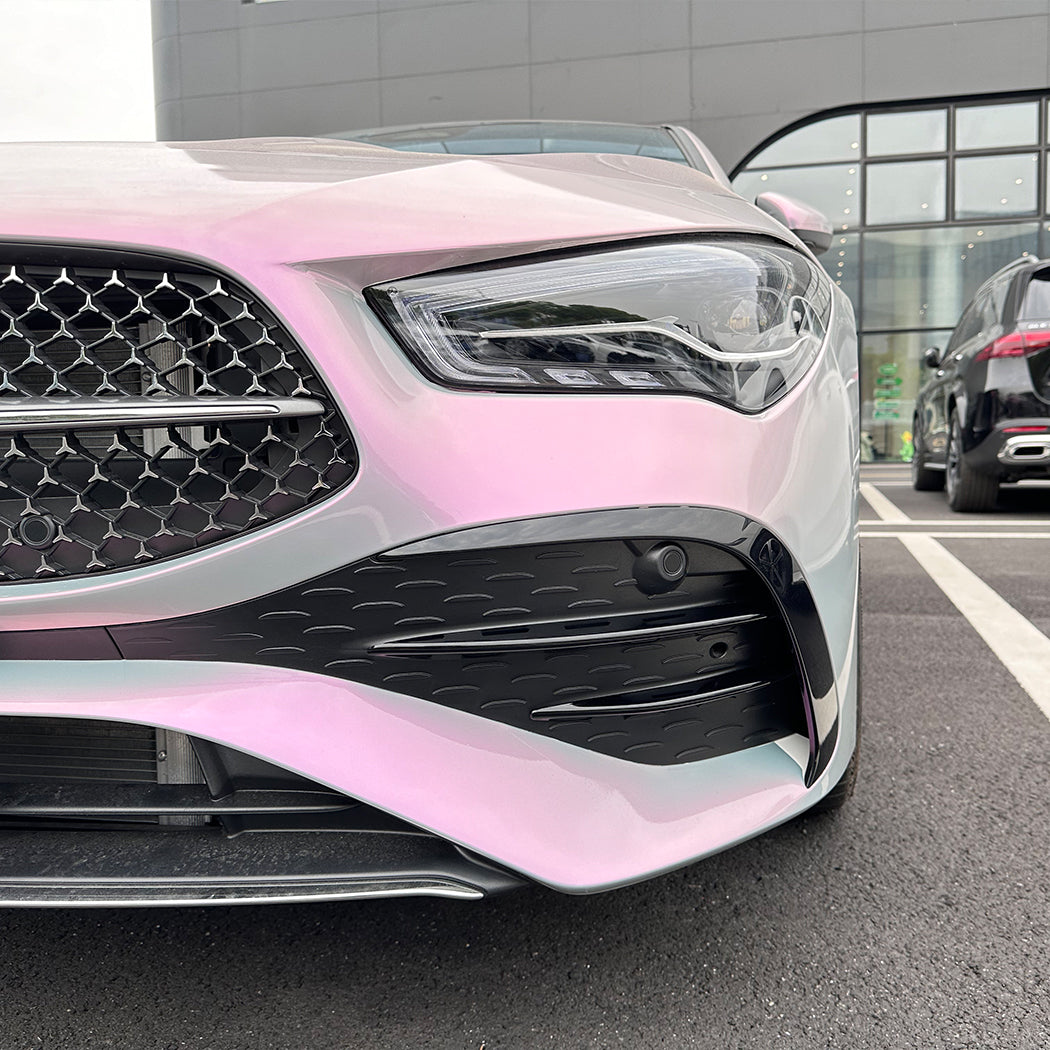 Gloss Black Front Side Trims for Mercedes Benz W118 CLA AMG 24-Present - Carbon Factory