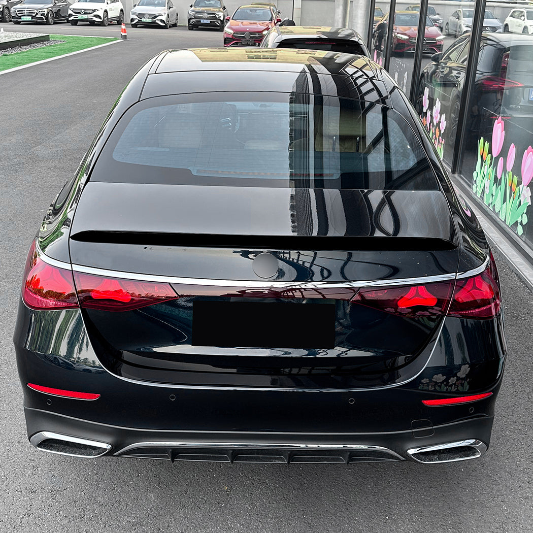 OEM Style Gloss Black Boot Spoiler for Mercedes Benz W214 E Class Saloon 24-Present - Carbon Factory