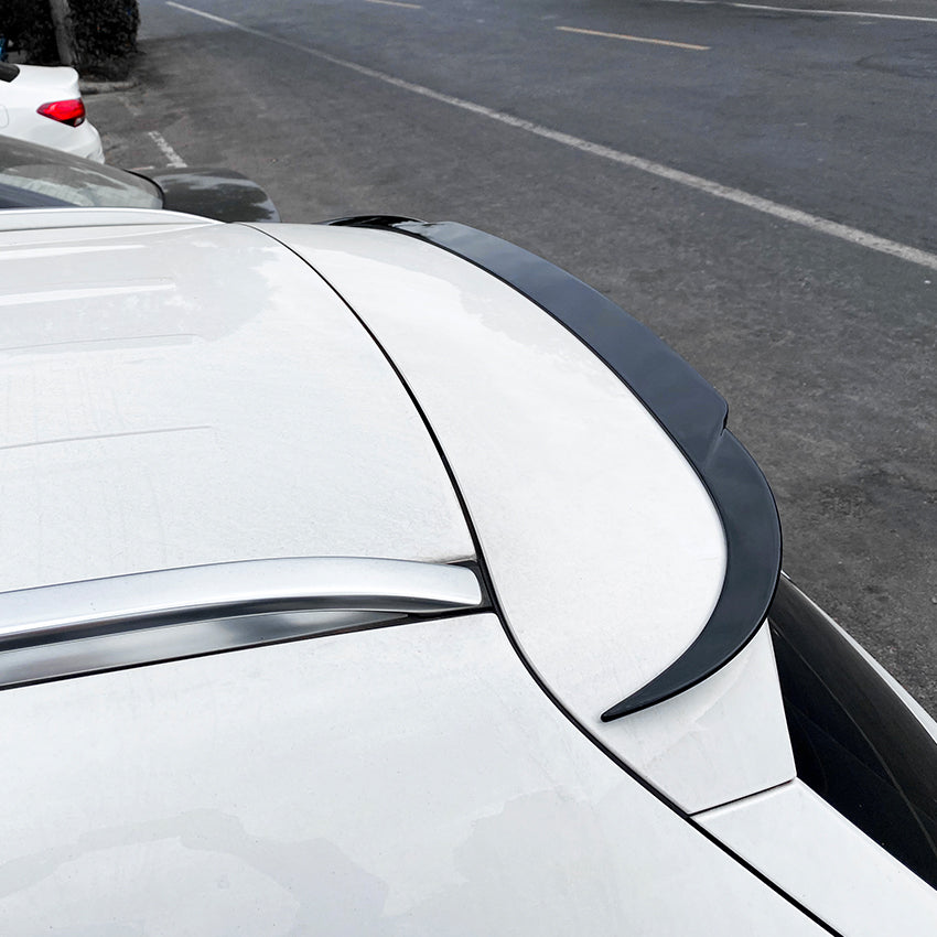 B Style Gloss Black Roof Spoiler for Mercedes Benz X253 GLC 15-22