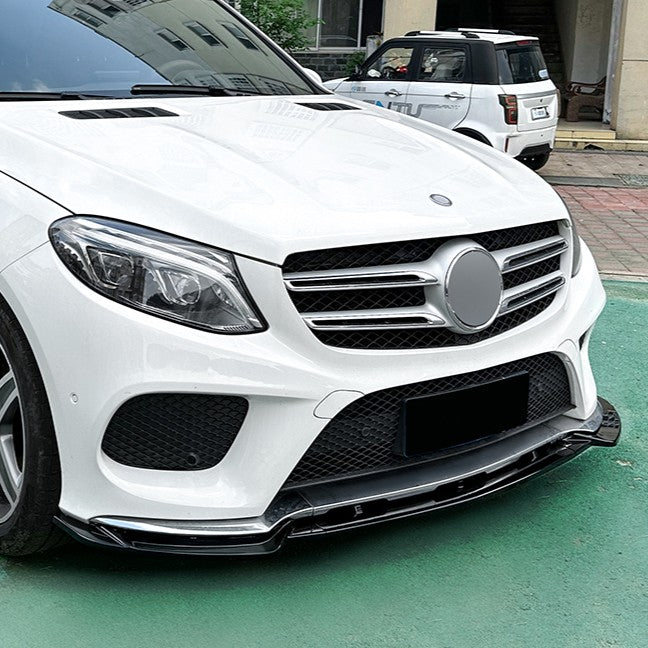Gloss Black Front Splitter for Mercedes Benz W166 C292 GLE Facelift 16-19