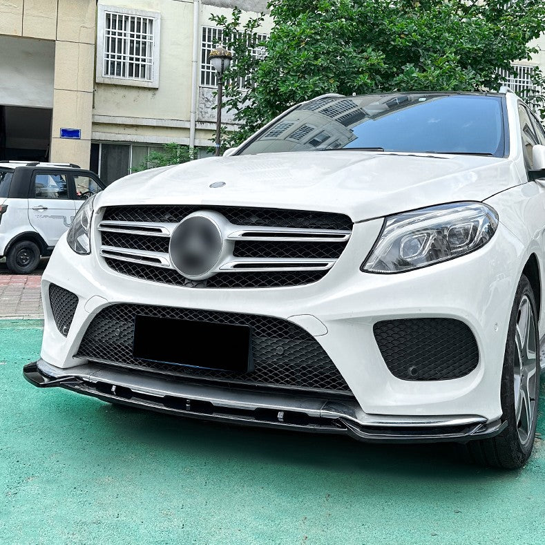 Gloss Black Front Splitter for Mercedes Benz W166 C292 GLE Facelift 16-19