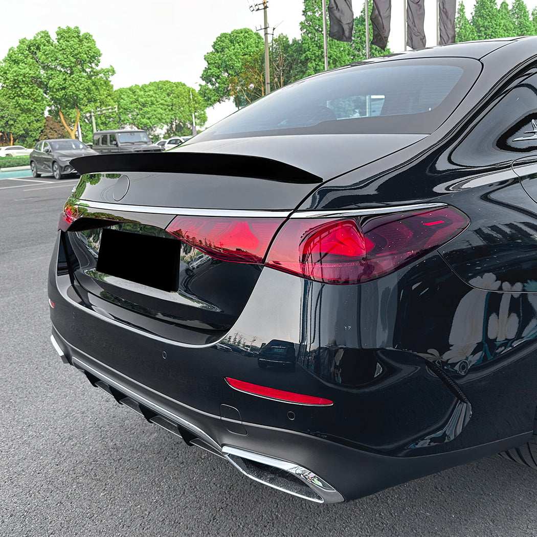 OEM Style Gloss Black Boot Spoiler for Mercedes Benz W214 E Class Saloon 24-Present - Carbon Factory