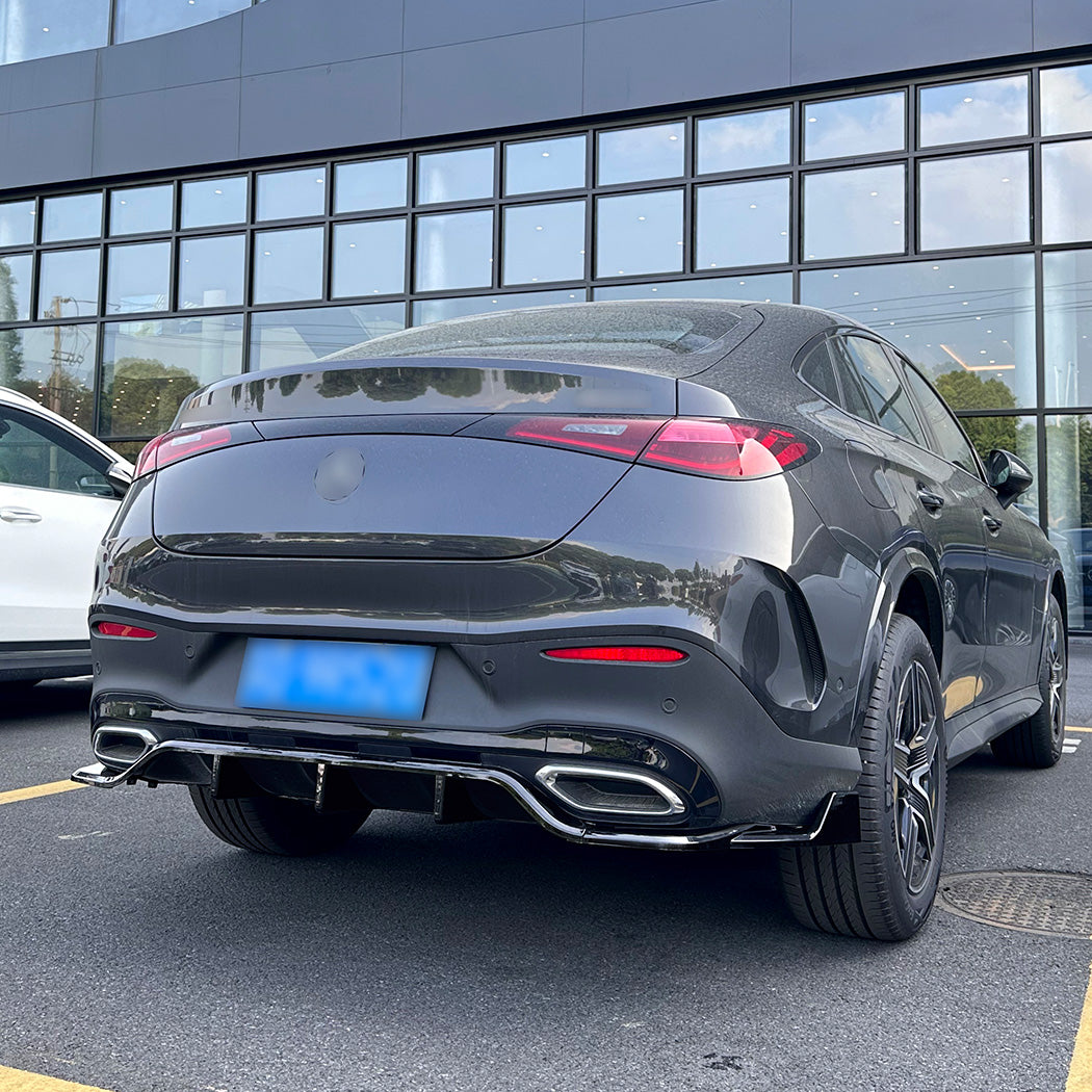 A Style Gloss Black Diffuser for Mercedes Benz C254 GLC Coupe 23-26