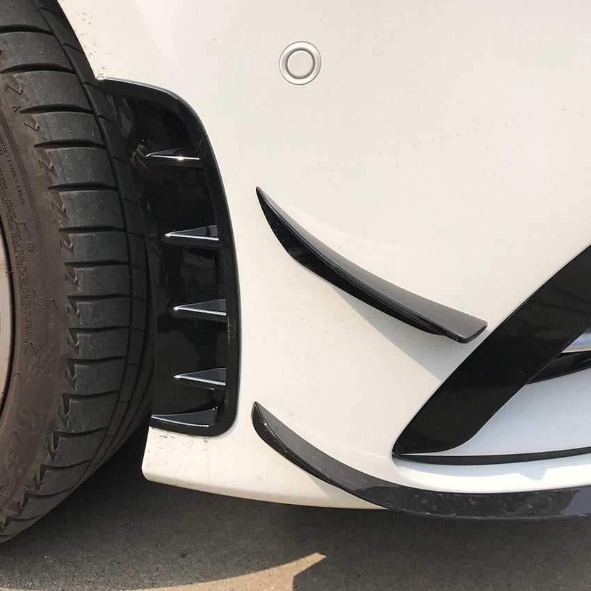 Type 1 Gloss Black Front Canards for Mercedes Benz W177 A Class AMG & A35 18-22 - Carbon Factory