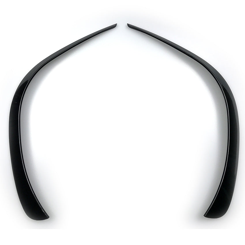 Gloss Black Front Canards for Mercedes Benz W167 C167 GLE 19-23