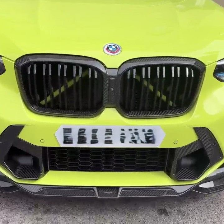 Double Slat Pre-Preg Carbon Fibre Front Grille for BMW F97 X3M F98 X4M LCI 22-26 - Carbon Factory