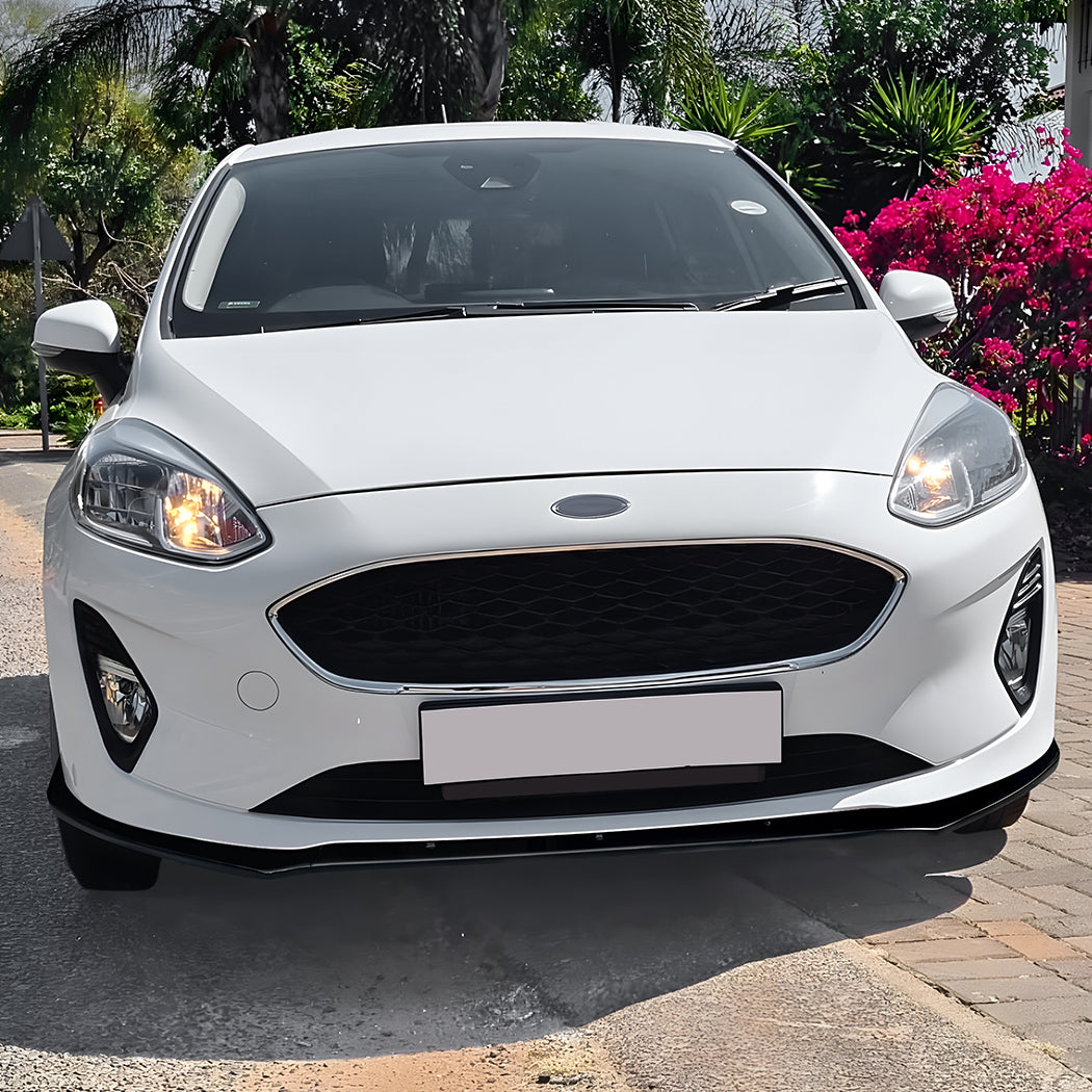 Gloss Black Front Splitter for Ford Fiesta B479 MK8 18-21