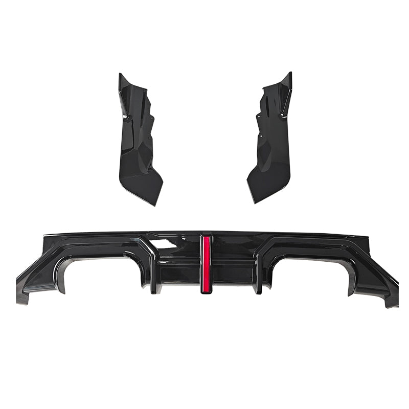 LED Style Gloss Black Rear Diffuser for BMW G87 M2 23-Present