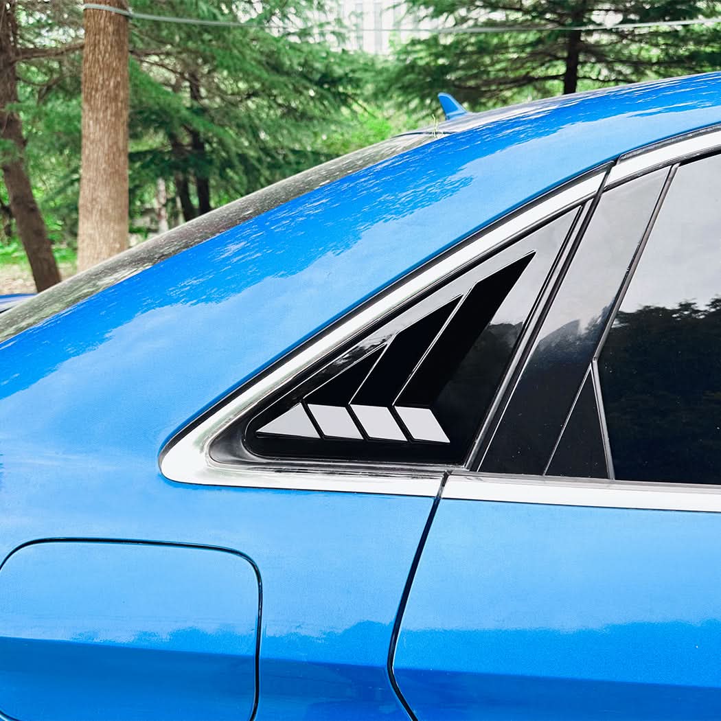 Gloss Black Window Louver Vents for Audi A3 8V S3 Saloon 13-20 - Carbon Factory