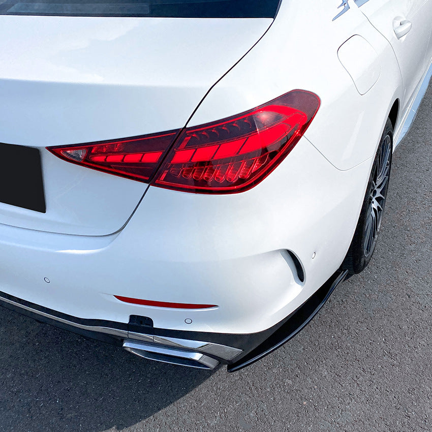 Gloss Black Rear Bumper Spats for Mercedes Benz W206 C Class 22-Present - Carbon Factory