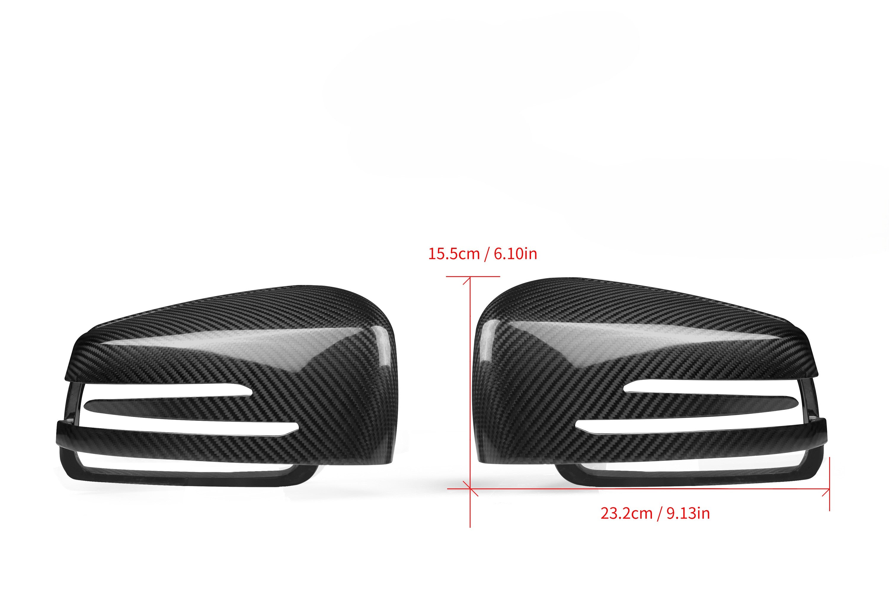 Pre-preg Carbon Fibre Replacement Mirror Covers for Mercedes Benz W463 G Class G Wagon 10-17 - Carbon Factory
