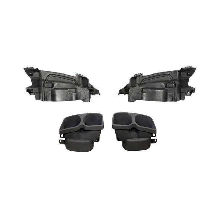 LED Style Carbon Fibre Rear Diffuser + Exhaust tips for Mercedes W213 E Class Saloon 16-18 - Carbon Factory