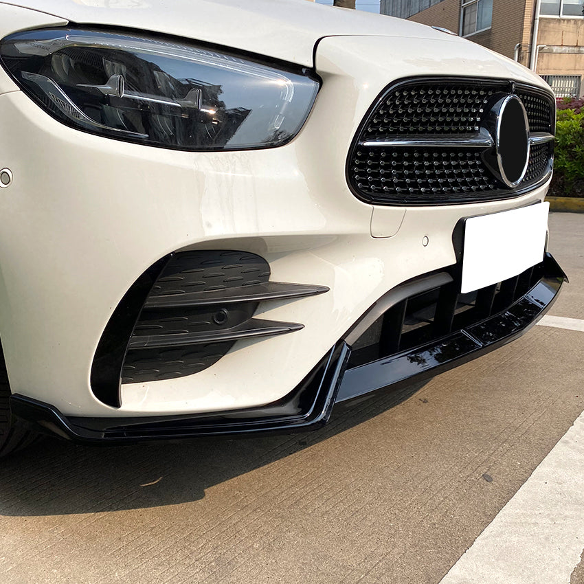 AMG Style Gloss Black Front Splitter for Mercedes Benz W213 C238 E Class AMG 21-23 - Carbon Factory