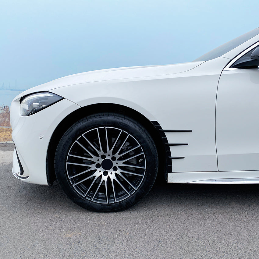 Gloss Black Wheel Fender Trims for Mercedes Benz W206 C Class 22-Present - Carbon Factory