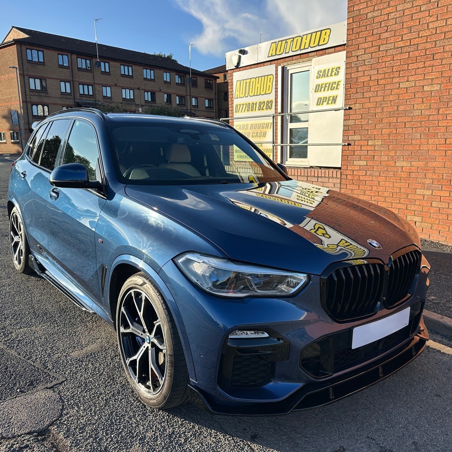 Gloss Black Body Kit Splitter Diffuser Side Skirts Spoiler for BMW G05 X5 19-22