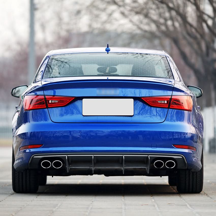 V Style Gloss Black Diffuser for Audi S3 8V Saloon 13-16 - Carbon Factory