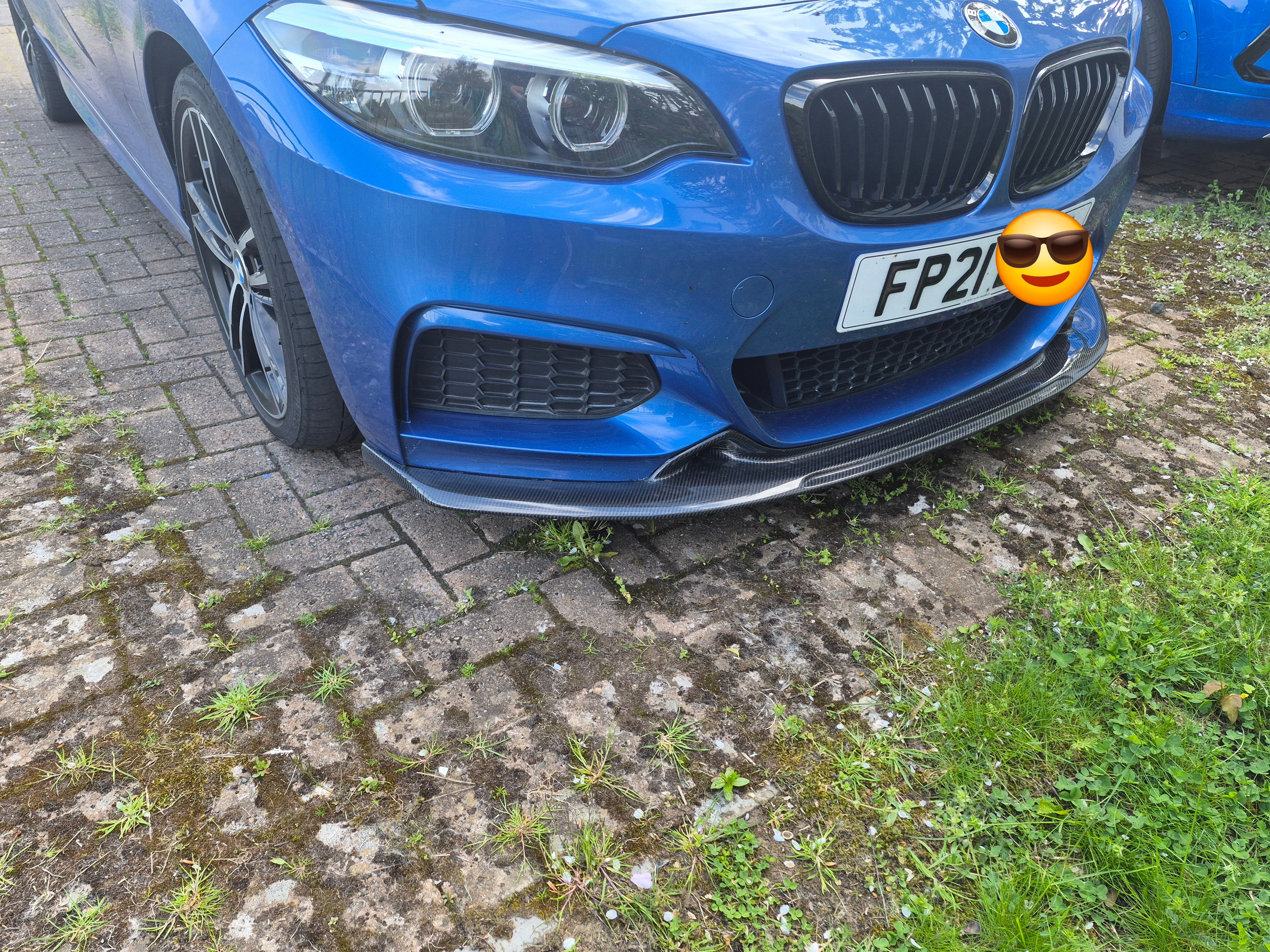 Exo Style Carbon Fibre Front Splitter for BMW F22 2 Series M Sport 14-21 - Carbon Factory