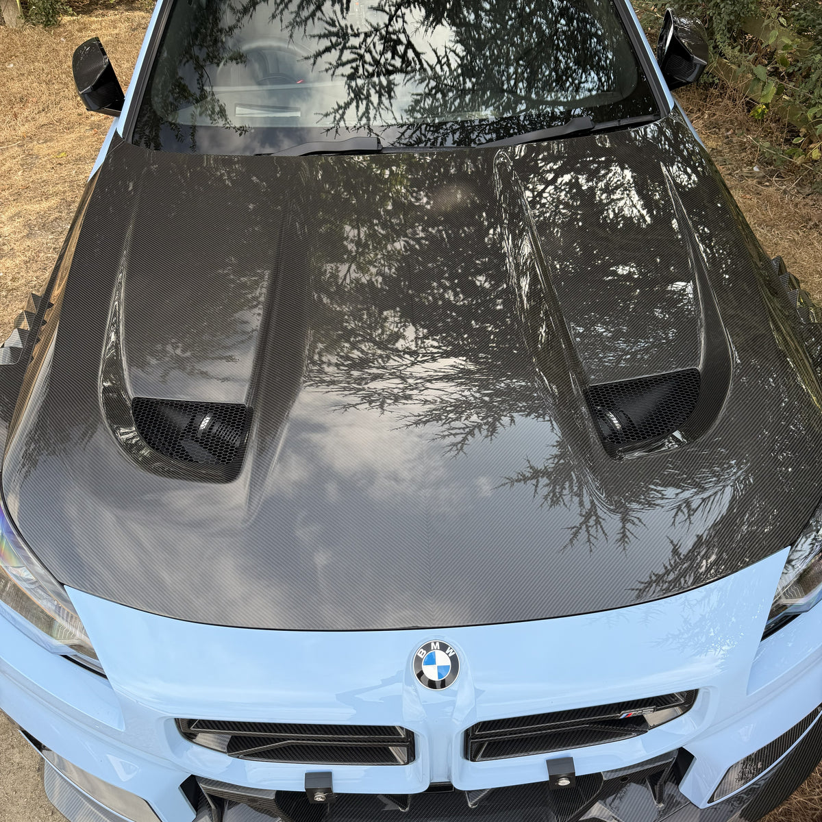 SQ Style Pre-Preg Carbon Fibre Bonnet for BMW G87 M2 2 Series G42 Coupe 21-Present