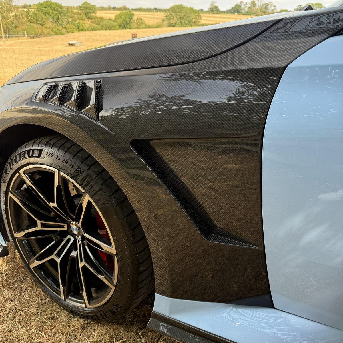 SQ Style Pre-Preg Carbon Fibre Front Wings for BMW G87 M2 23-Present