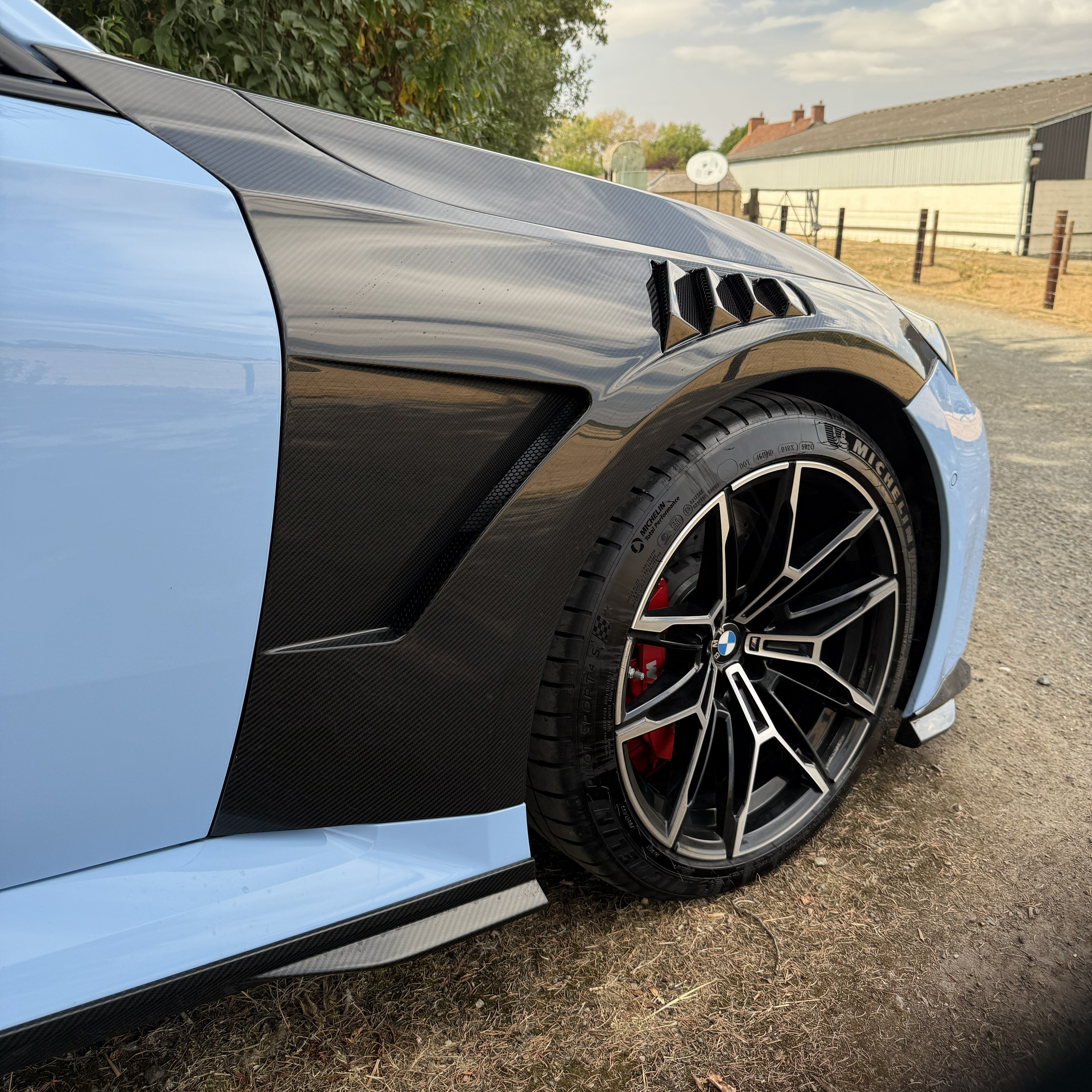 SQ Style Pre-Preg Carbon Fibre Front Wings for BMW G87 M2 23-Present
