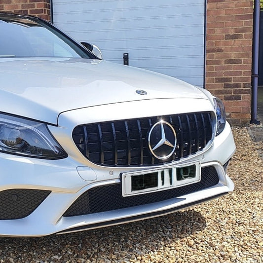 Carbon Factory GT Style Front Grille for Mercedes Benz W205 C Class 14-18 - Carbon Factory
