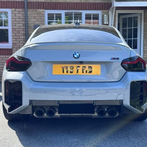 Gloss Black Rear Bumper Trims for BMW G87 M2 23-Present