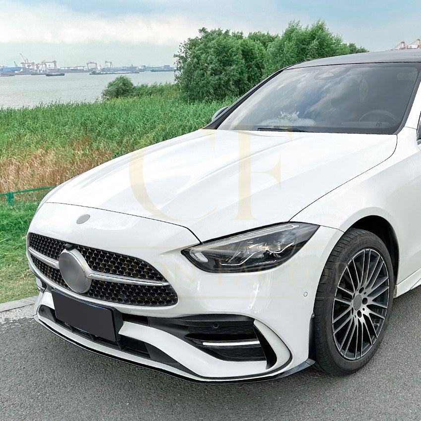 AMG Style Gloss Black Front Splitter for Mercedes Benz W206 C Class 22-Present - Carbon Factory