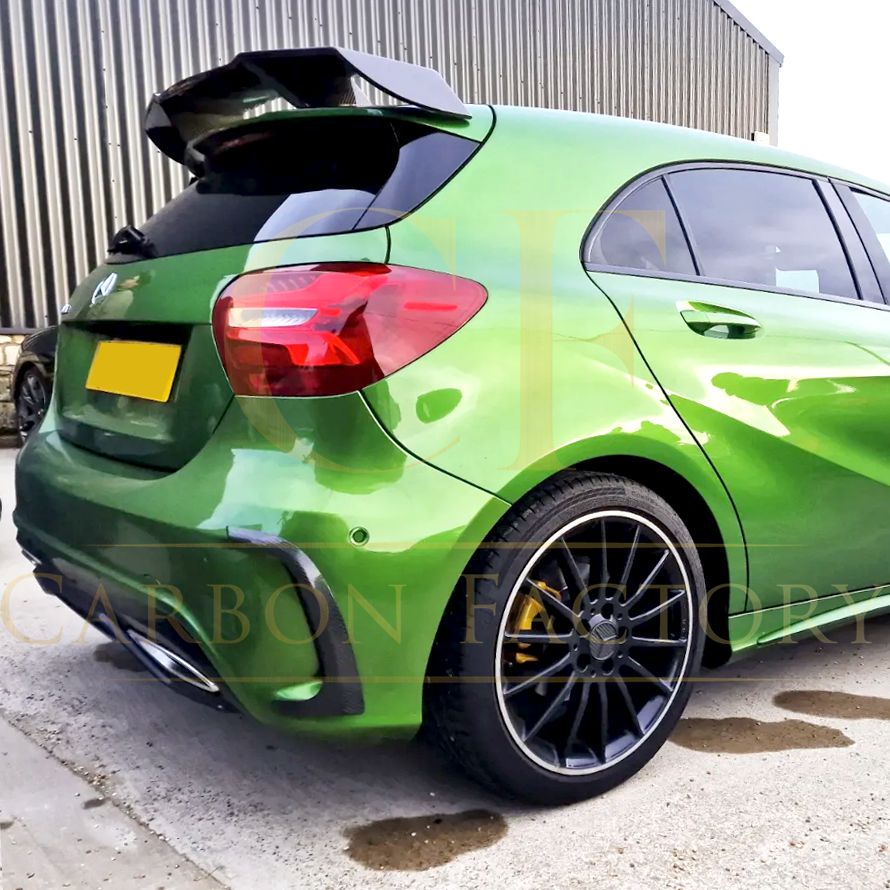 2PCS/SET Rear Bumper Vents Exterior Trims for Mercedes A-Tlass W176 A45 AMG 14-15-Carbon Factory