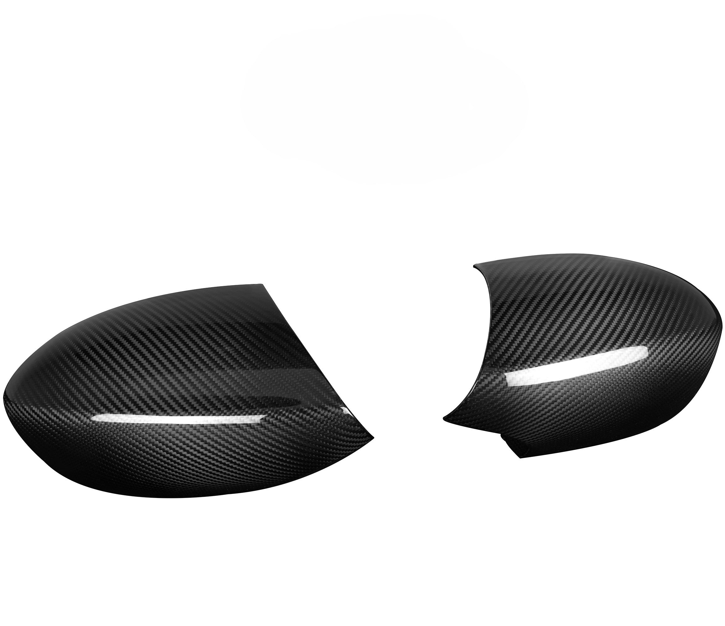 CF Style Pre-Preg Carbon Fibre Replacement Mirror Covers for BMW E90 E92 E93 M3 E87 1M - Carbon Factory