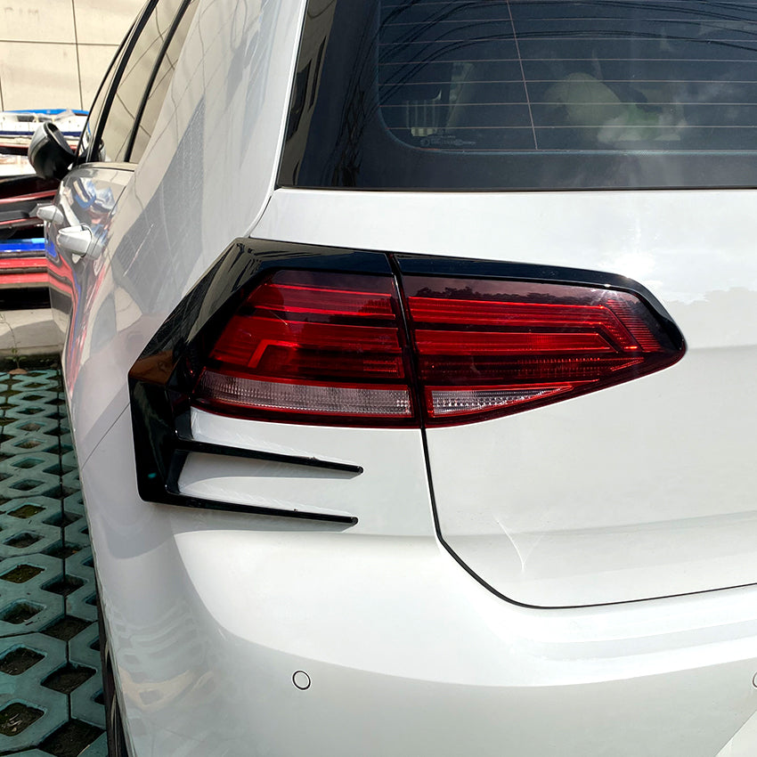 V1 Gloss Black Rear Light Trims for VW Golf MK7.5 17-20