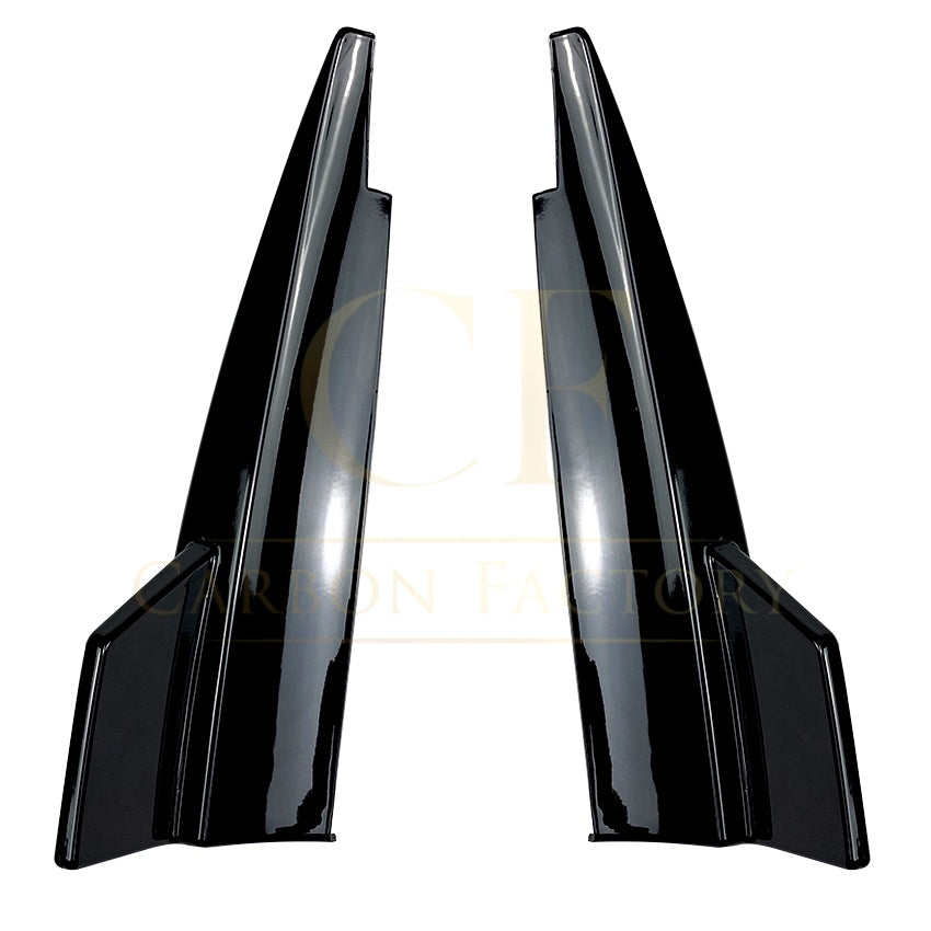Gloss Black Rear Bumper Spats for Mercedes Benz W117 CLA 13-19 - Carbon Factory