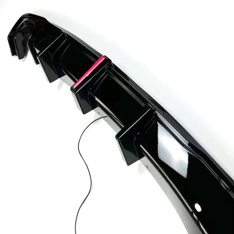 LED 2 Gloss Black Rear Diffuser Single Exhaust for BMW F30 F31 3 Series Standard model 12-19 (Copy)