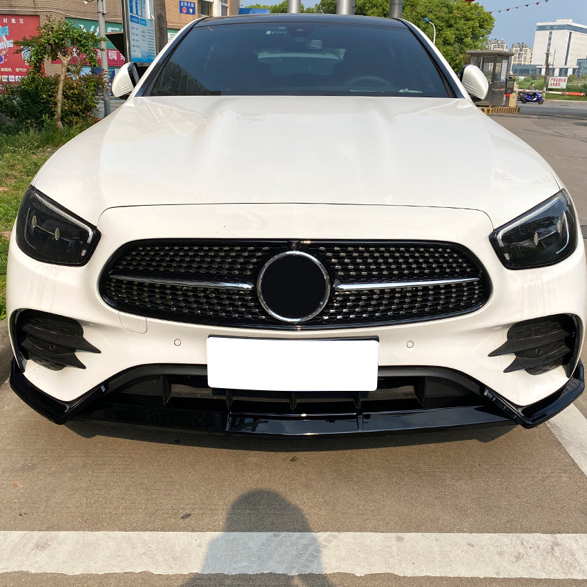 AMG Style Gloss Black Front Splitter for Mercedes Benz W213 C238 E Class AMG 21-23 - Carbon Factory