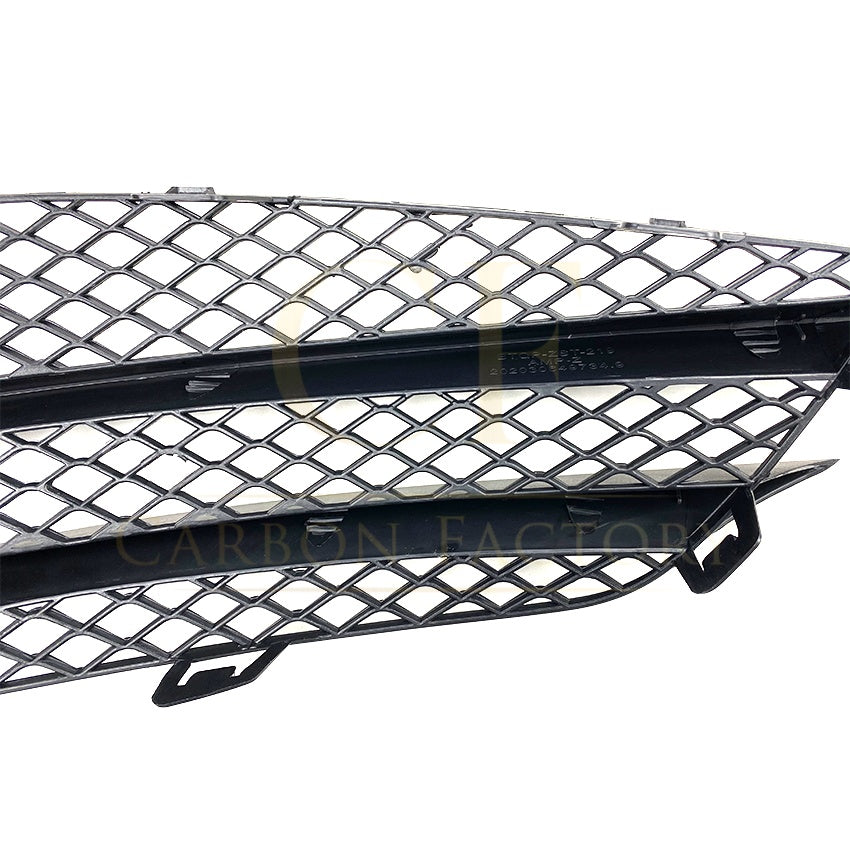 Gloss Black Front Bumper Side Grille for Mercedes Benz W205 C Class 15-18 - Carbon Factory