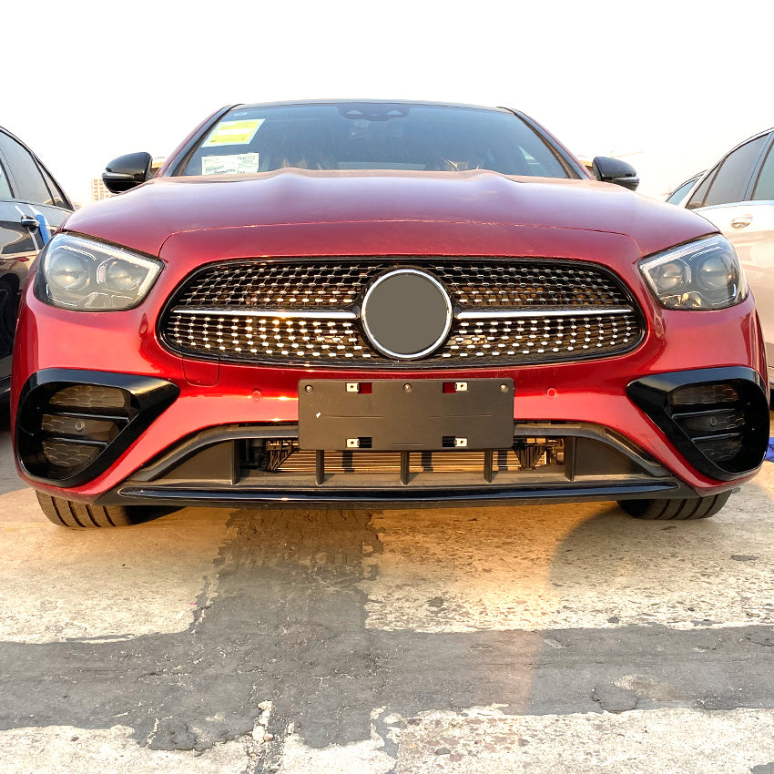 Gloss Black Front Bumper Side Grille for Mercedes Benz W213 C238 E Class AMG 21-23 - Carbon Factory