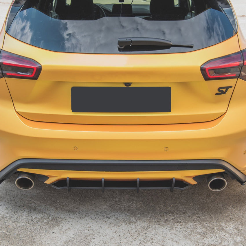 Gloss Black Rear Diffuser for Ford Focus ST C519 MK4 19-22