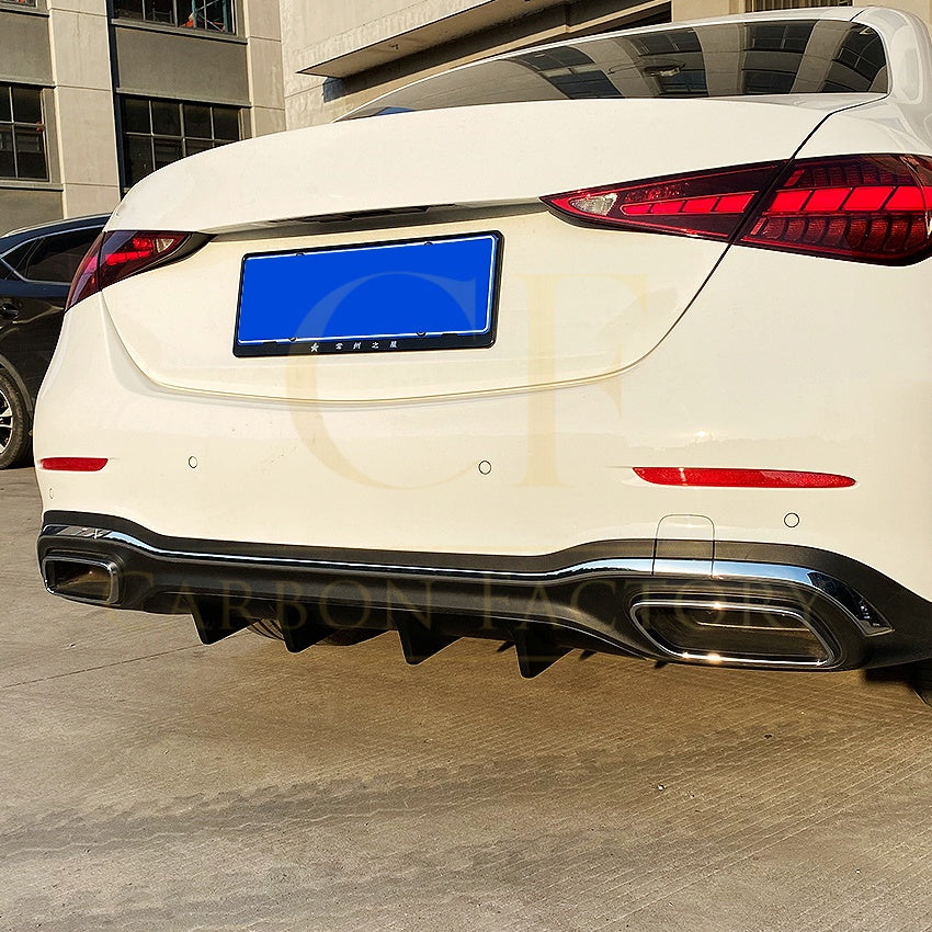 OEM Style Matt Black Rear Diffuser for Mercedes Benz W206 C Class 22-Present - Carbon Factory