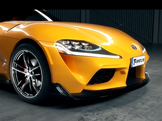 Carbon Fiber Front Splitter for Toyota Supra 2020-2024 - Carbon Factory